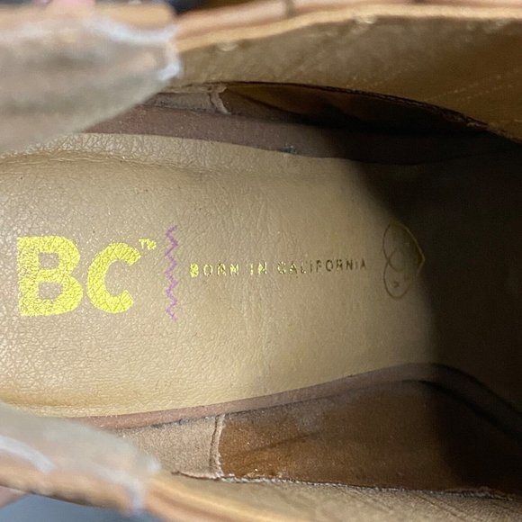 BC Women's Tan Open Toe Heels - Picture 6 of 8